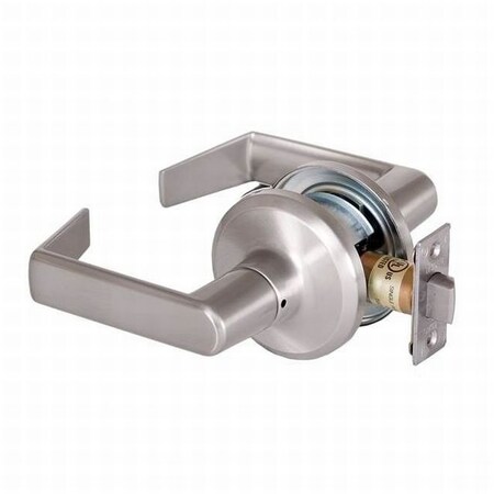 Dormakaba Hardware Sierra Passage Lock with Adjustable Backset and Square Strike Satin Nickel Finish QTL230E619